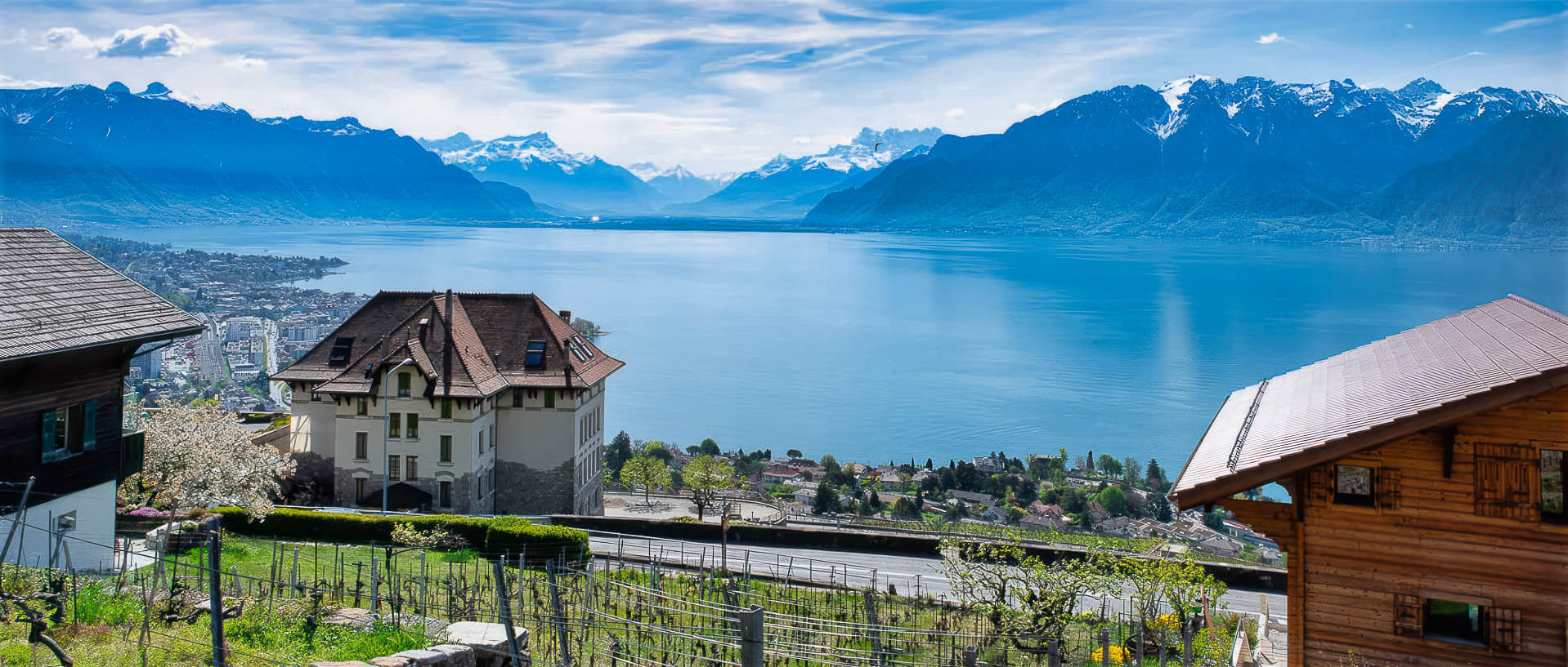 Images de la région de Lavaux capturées avec un appareil photo professionnel Fujifilm XT 3, après retouche et amélioration.