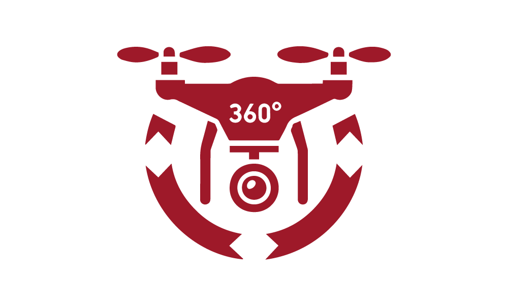Icône représentant la photographie drone 360.