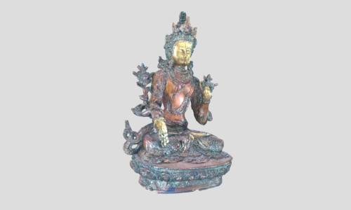 Scan 3D d'une statue de Bouddha.